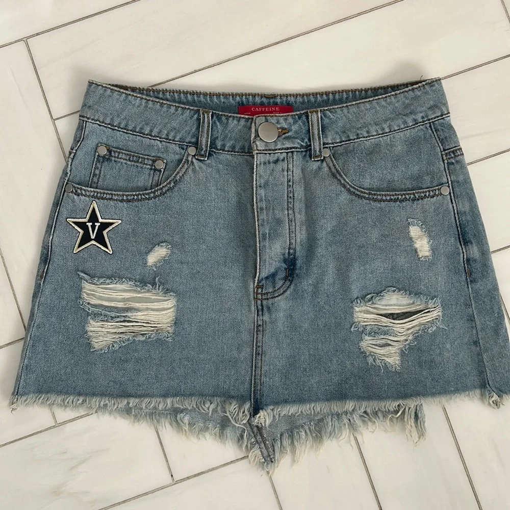 Vanderbilt Custom Made Denim Skirt - Picture 2 of 3